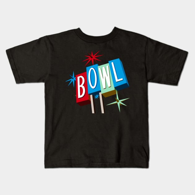 Bowl Sign, No Background Kids T-Shirt by Zippy's House of Mystery